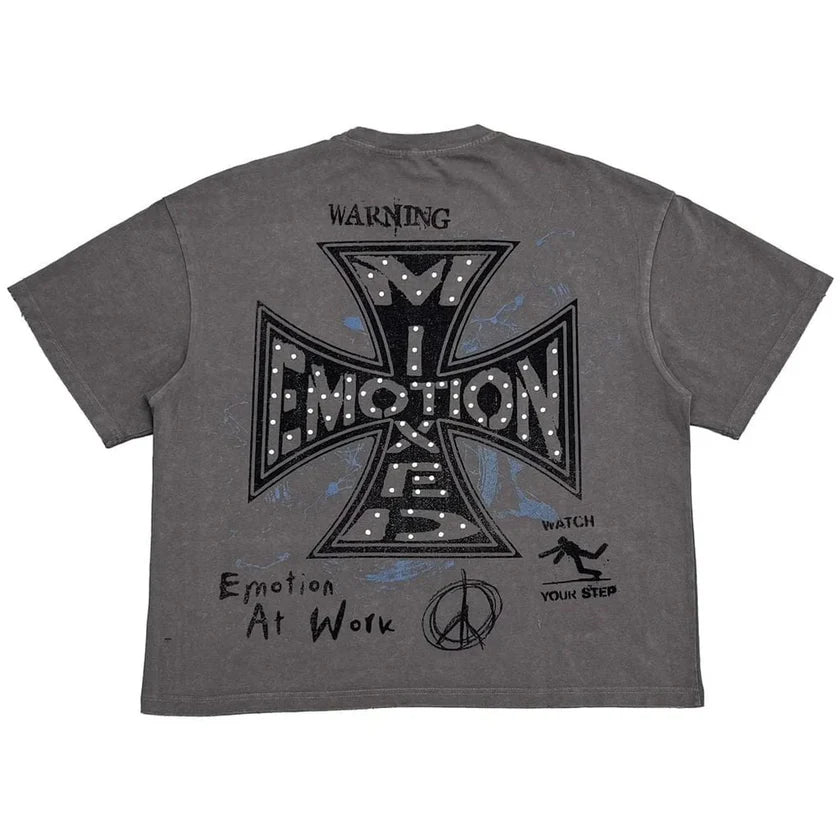 Mixed Emotion Friends Grey Tee