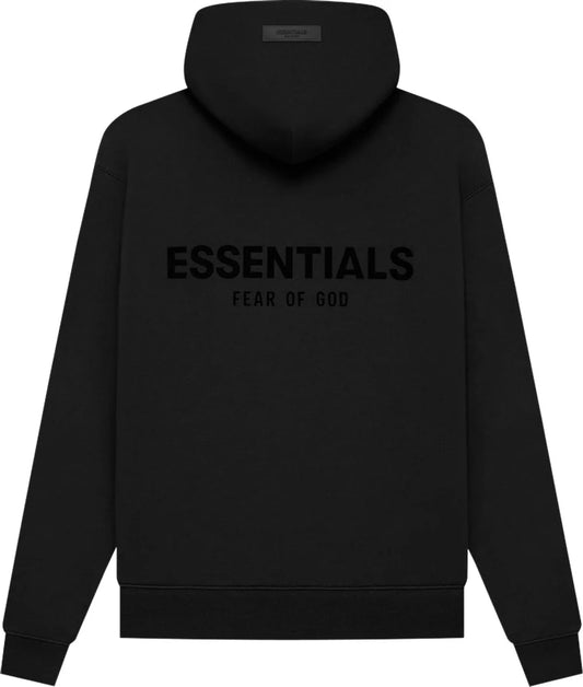 Fear of God Essentials Pullover Chest Logo Hoodie "Stretch Limo/Black"