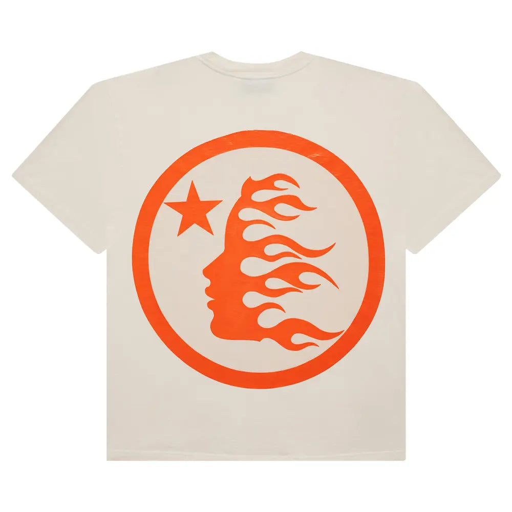 Hellstar Classic T-Shirt (Gel Print) "White/Orange"
