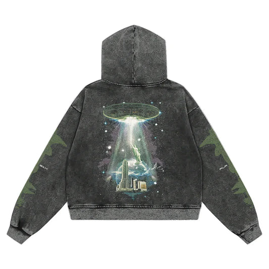 Floor 914 Alien Black Zip Up