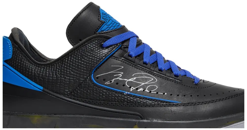 Jordan Retro 2 Low "Off-white Black Blue"