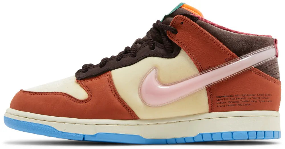 Nike Dunk Mid "Social Status Free Lunch Chocolate Milk"