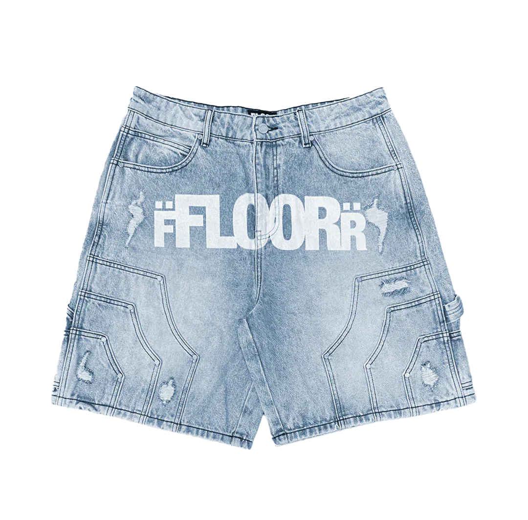 Floor 914 Uniform Light Wash Jorts