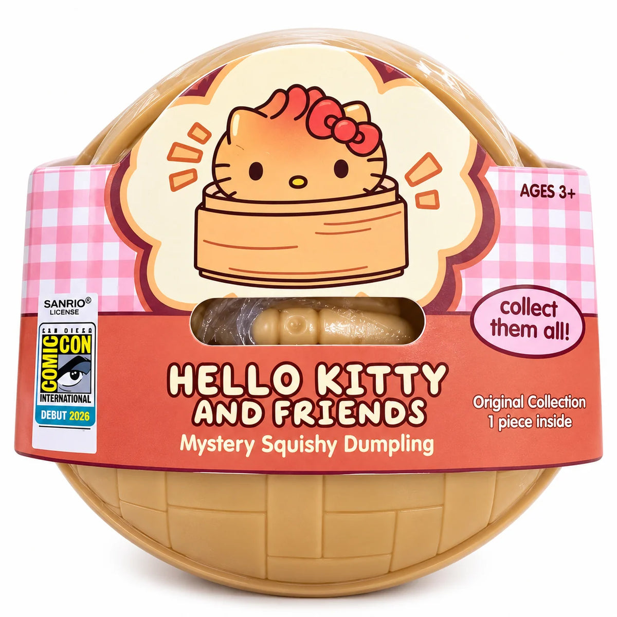Hello Kitty and Friends Mystery Squishy Dumpling – Original Series | 1 Pc Sanrio Blind Box Collectible Toy