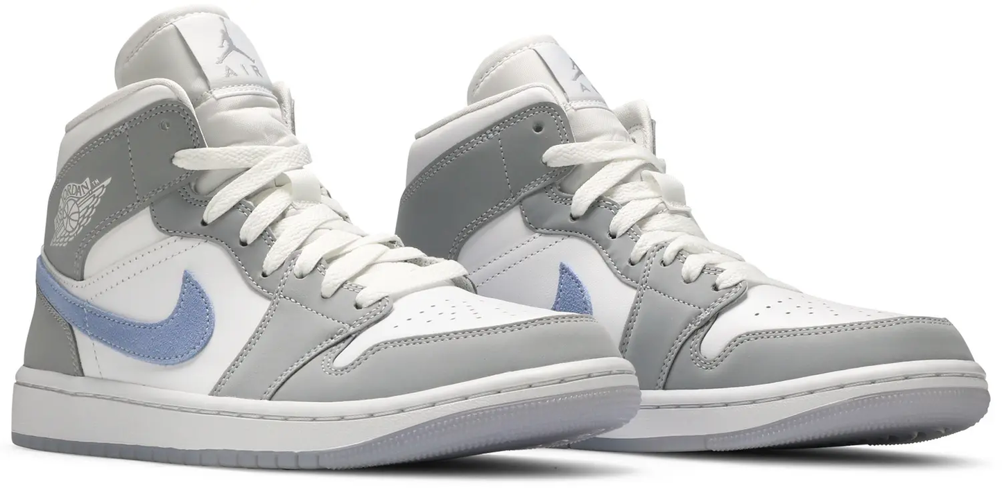 Jordan 1 Mid "Wolf Grey Aluminum" (Women's)