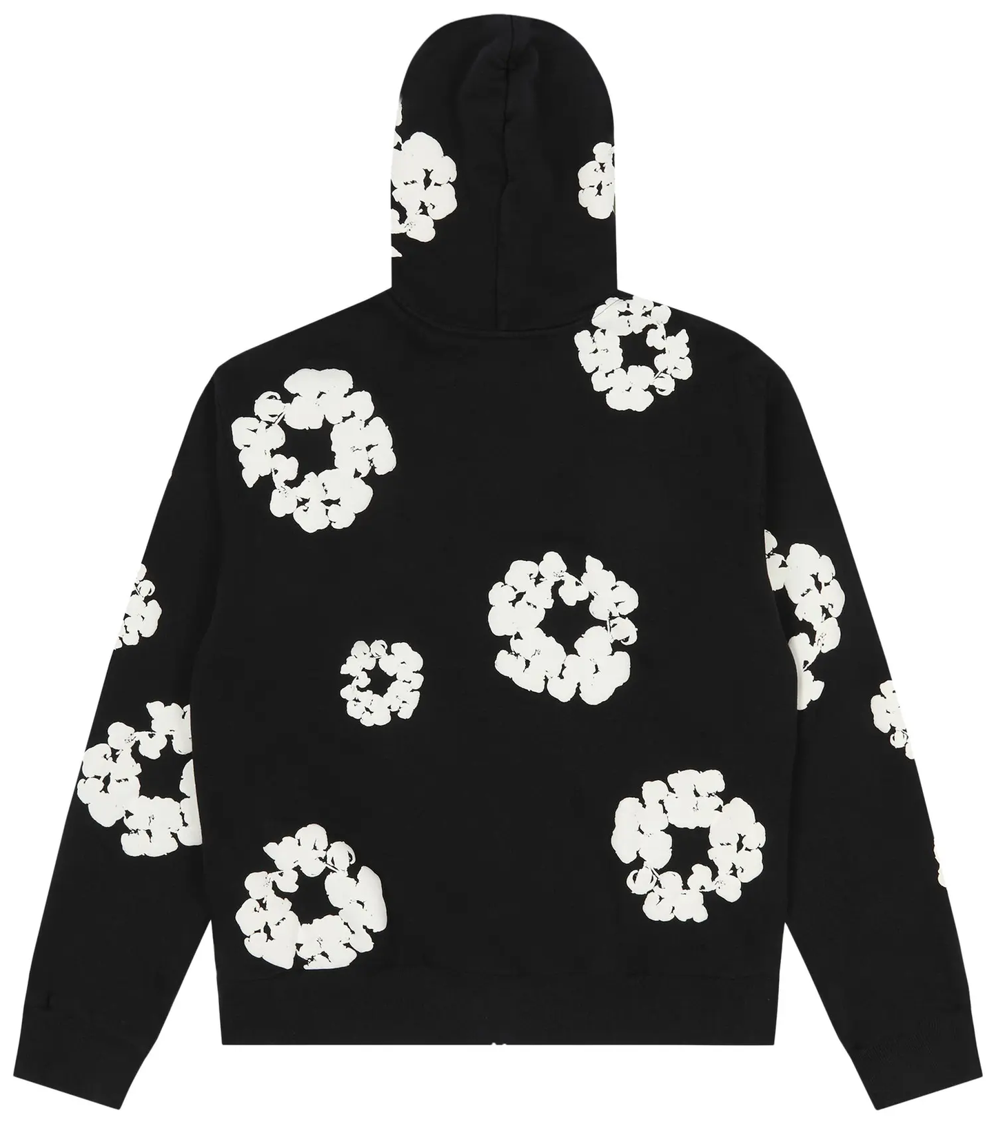 Denim Tears Cotton Wreath Zip Hoodie 'Black'