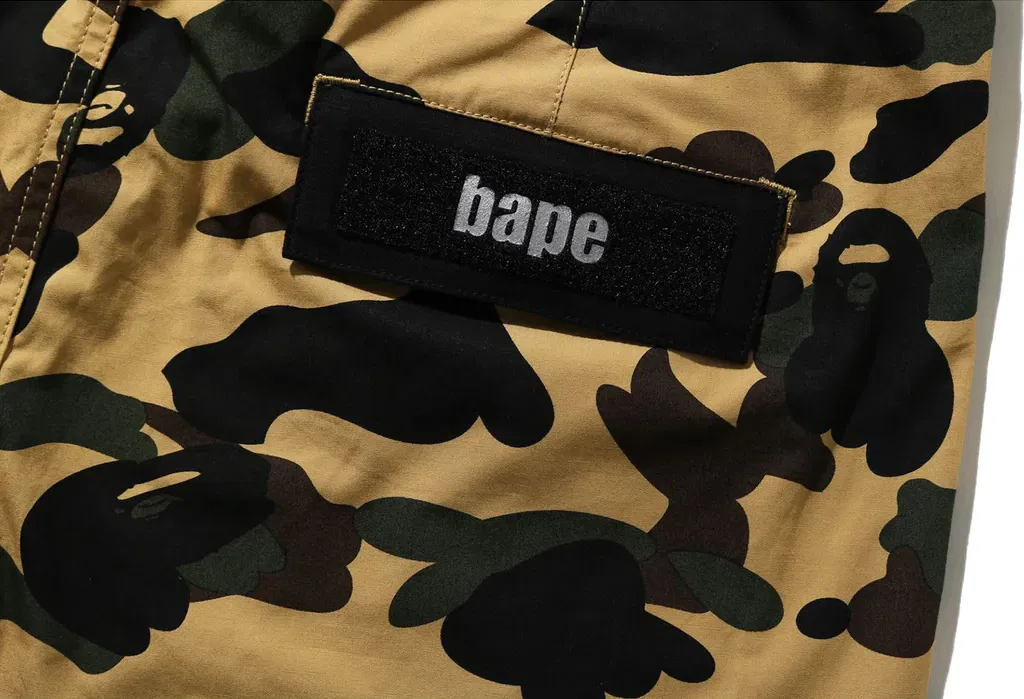 BAPE 1st Camo Multi Pocket Shorts "Yellow"