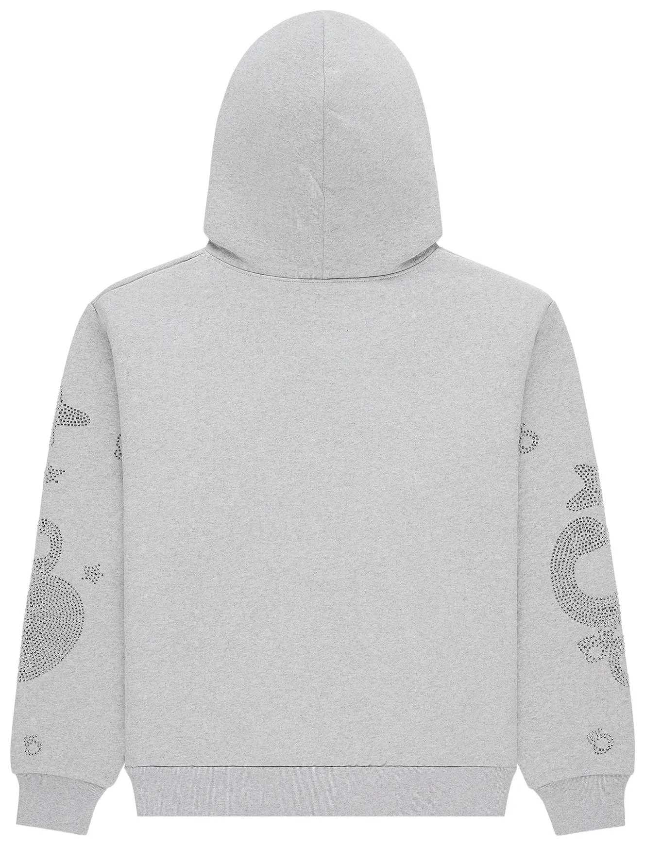 Sp5der Rhinestone Beluga Hoodie 'Heather Grey'