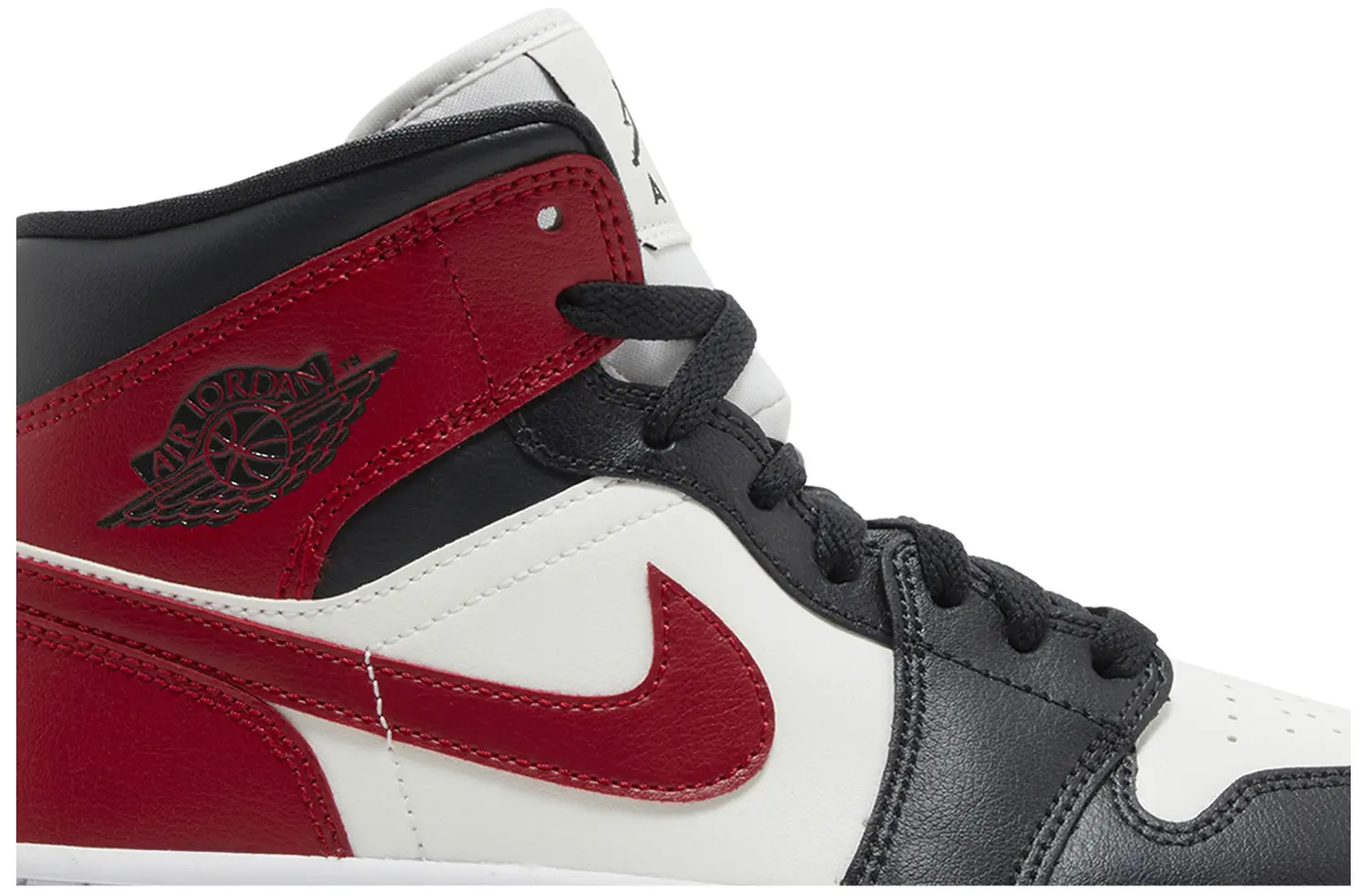 Air Jordan 1 Mid 'Black Toe' Womens