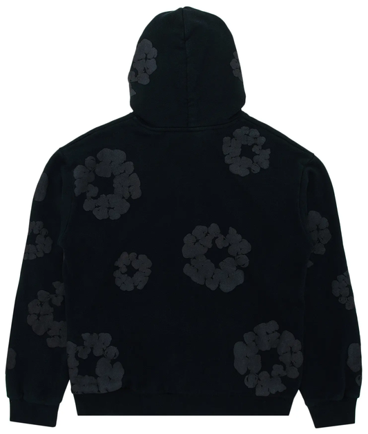Denim Tears Cotton Wreath Hooded Sweatshirt 'Black Monochrome'