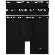 Nike Men's Boxers Three Pack Elastic Waist Dri-FIT Athletic Tight Fit Underwear