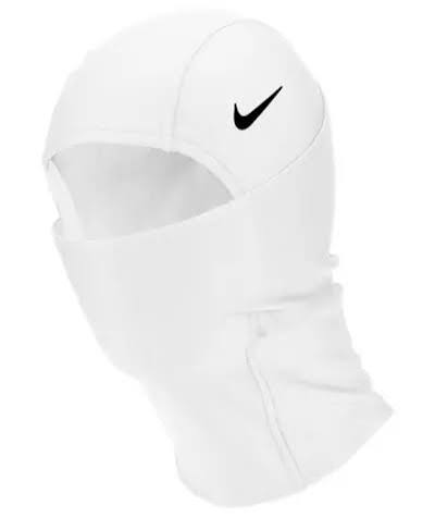 Nike Pro Hyperwarm Hood Therma Fit Unisex White Ski Mask Football