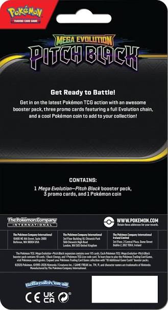 Pokémon TCG Mega Evolution Pitch Black Premium Checklane Blister Gengar Promo 10