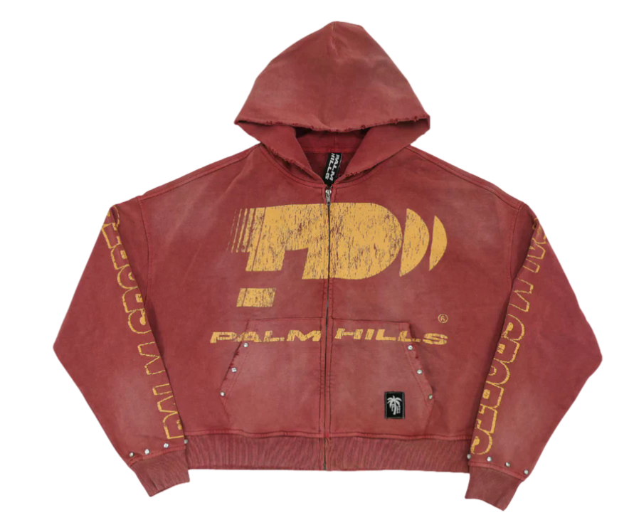 Palm Hills Zip Up "Passion Fruit Red"