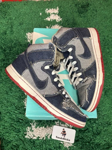 Nike SB Dunk High TRD QS "REESE FORBES DENIM" Size 9M USED
