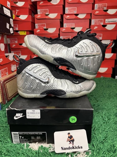 Nike Foamposite Pro "Silver Surfer" GS Size 7Y USED
