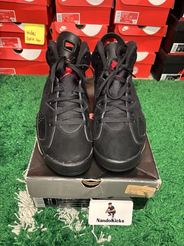 Air Jordan 6 Varsity Red Black 2010 Size 11M Used