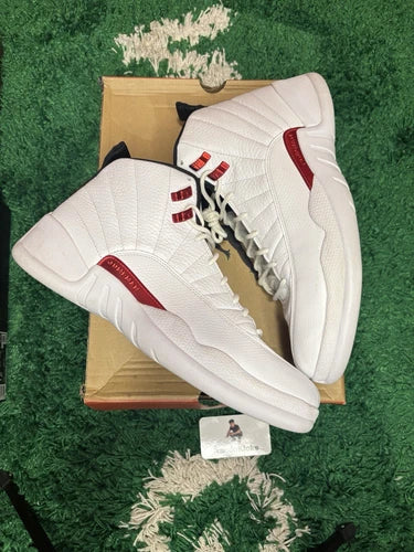 Air Jordan 12 XII Retro Twist White University Red Size 12 USED