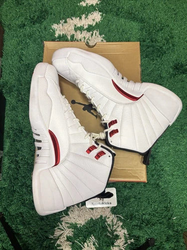 Air Jordan 12 XII Retro Twist White University Red Size 12 USED