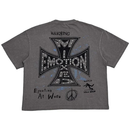 Mixed Emotion Friends Grey Tee