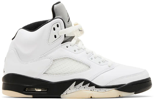 Air Jordan 5 Retro 'White Black' - white sneaker