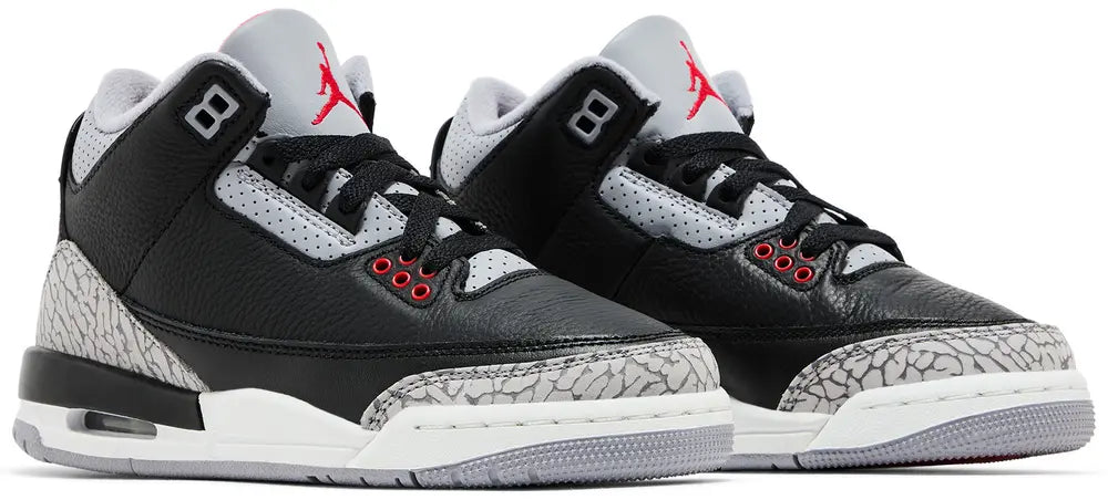 Jordan Retro 3 GS "Black Cement" 2024