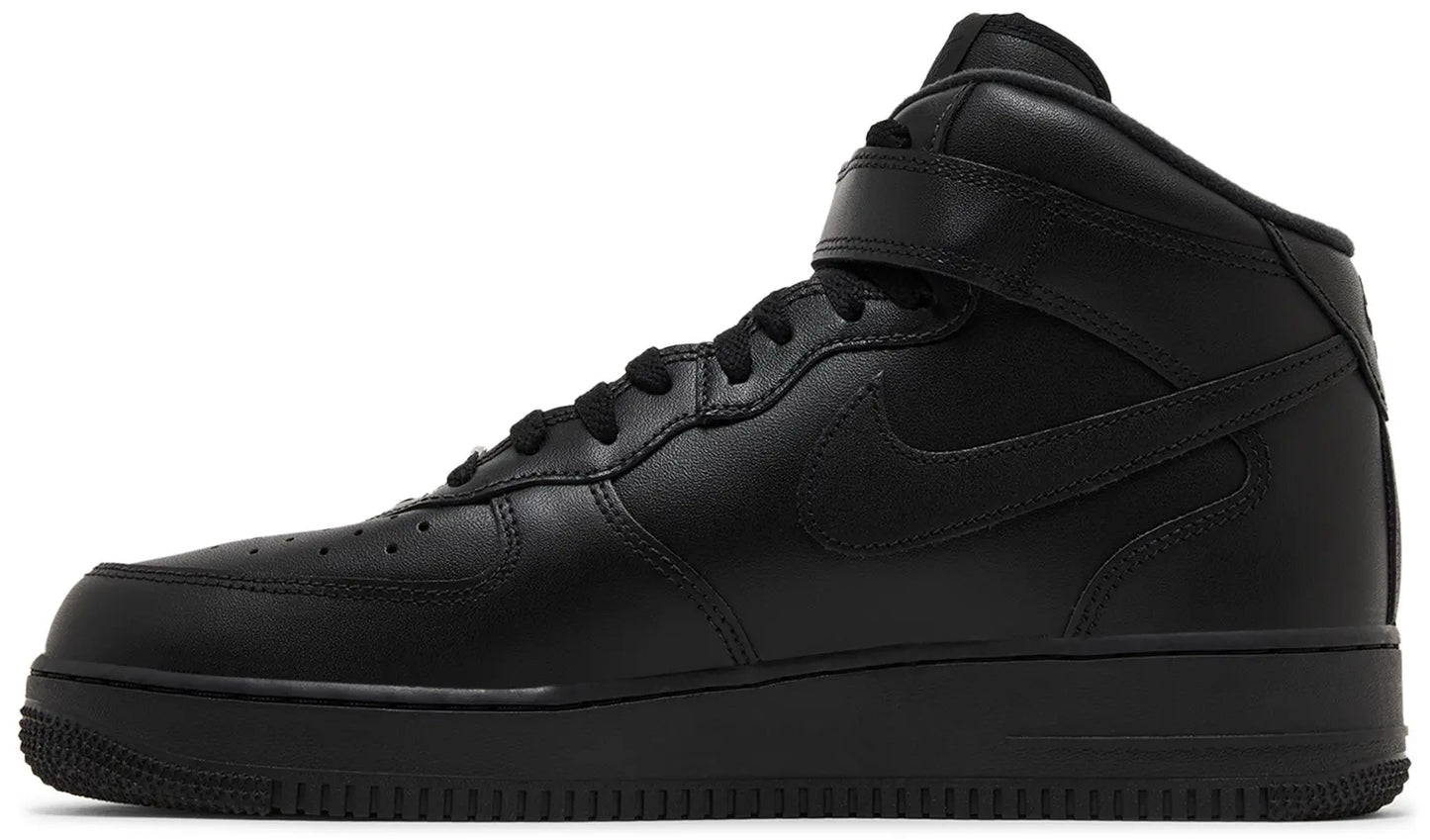 Supreme x Nike Air Force 1 Mid 'Box Logo - Triple Black'