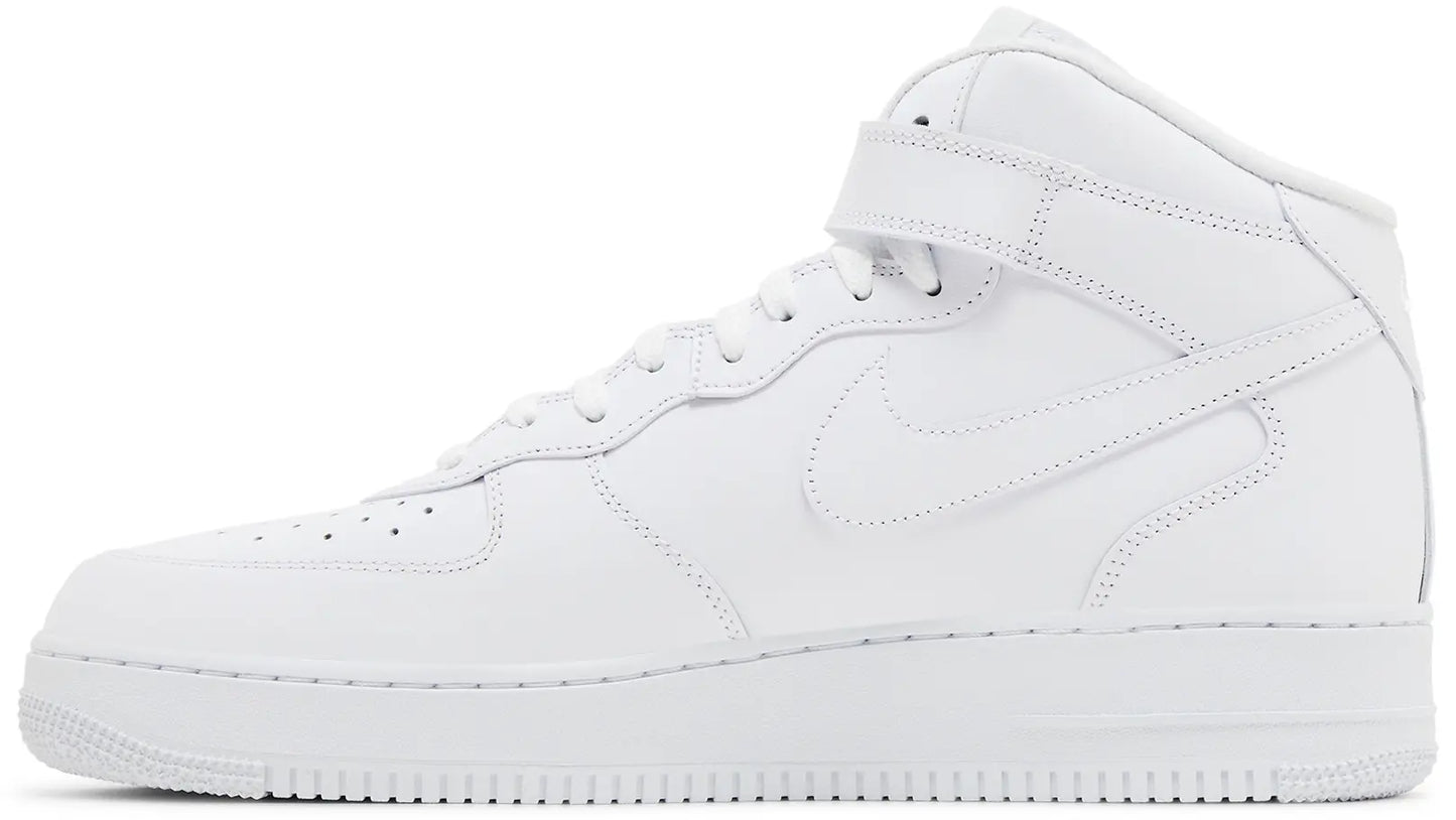 Supreme x Nike Air Force 1 Mid 'Box Logo - Triple White'