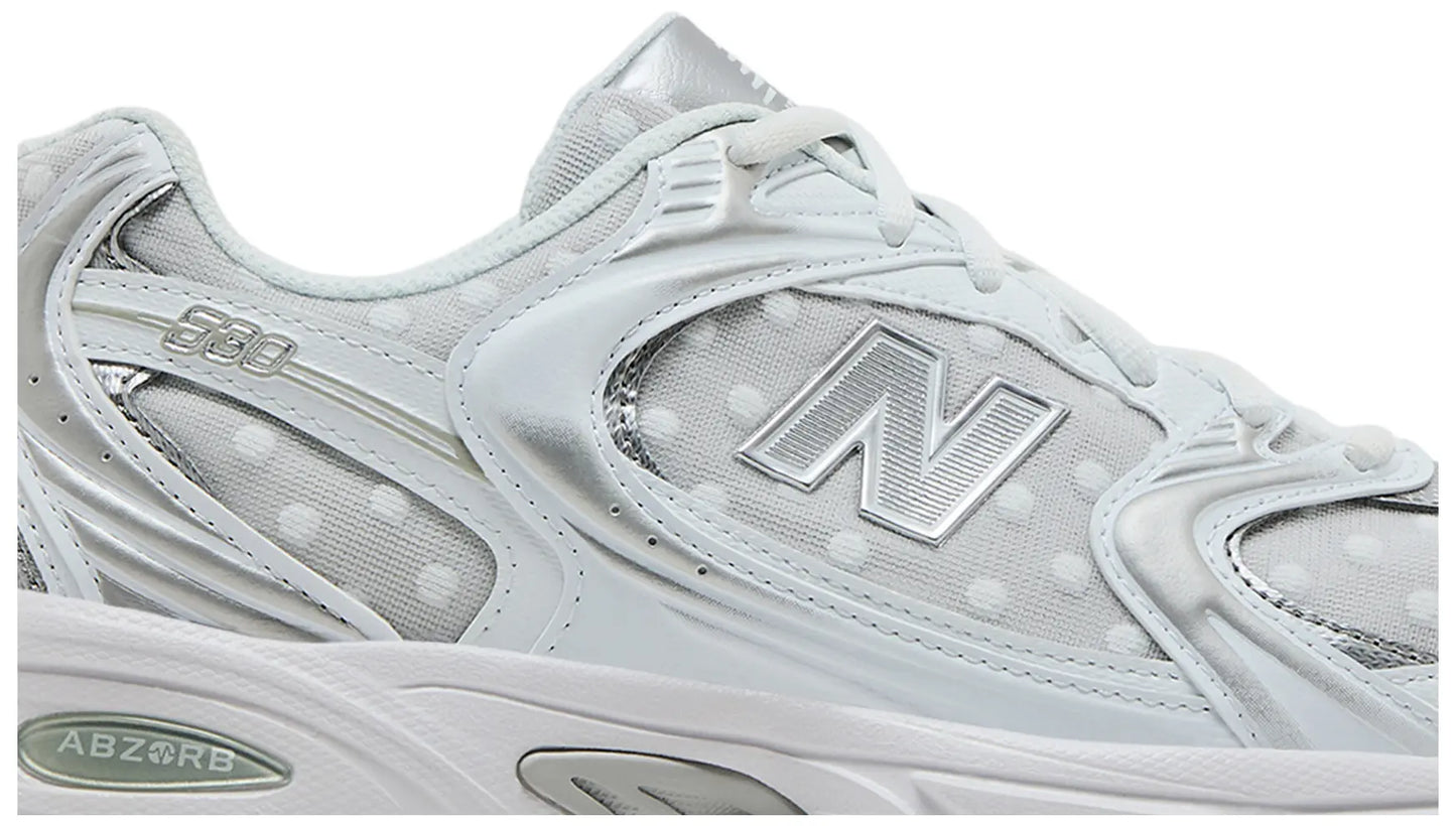 New Balance 530 'White Silver Metallic Polka Dots'