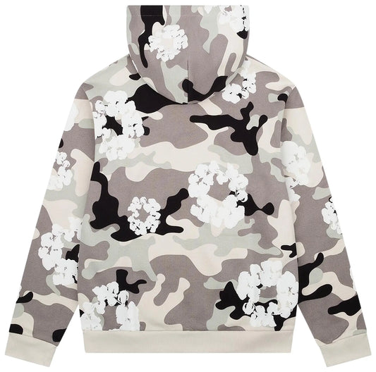Denim Tears Wreath Zip Hoodie 'White Camo'