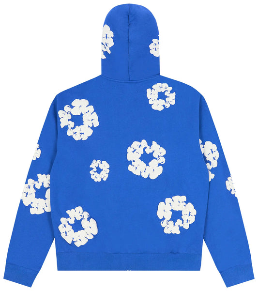 Denim Tears Cotton Wreath Zip Hoodie 'Blue'