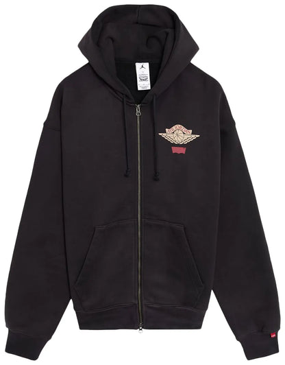 Air Jordan x Levi's Zip Hoodie 'Black/Pale Ivory/Gym Red'
