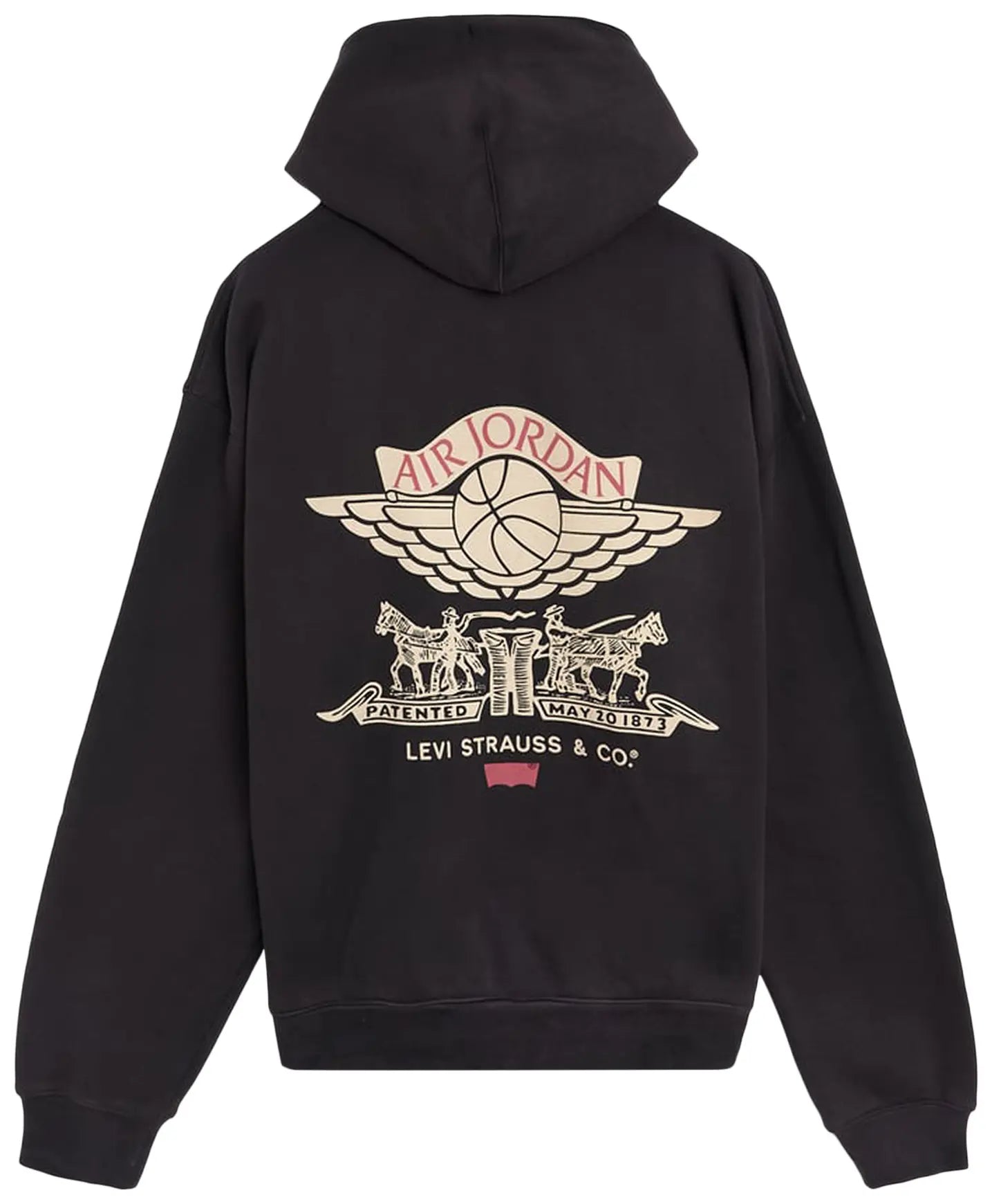 Air Jordan x Levi's Zip Hoodie 'Black/Pale Ivory/Gym Red'
