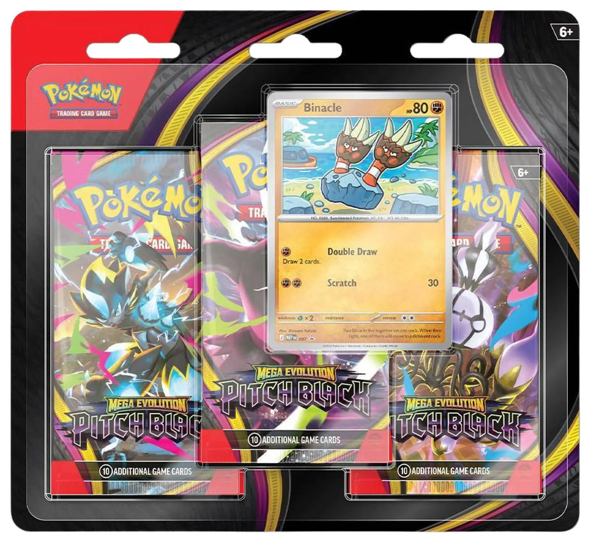 Pokémon Mega Evolution: Pitch Black Three Booster Blister 'Binacle' toys