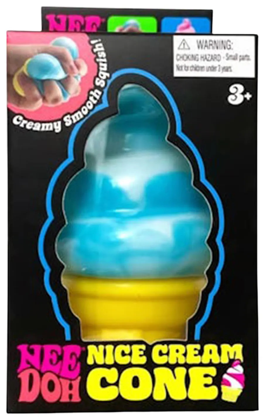 NeeDoh Nice Cream Ice Cream Cone Squishy Fidget Toy 'Blue'