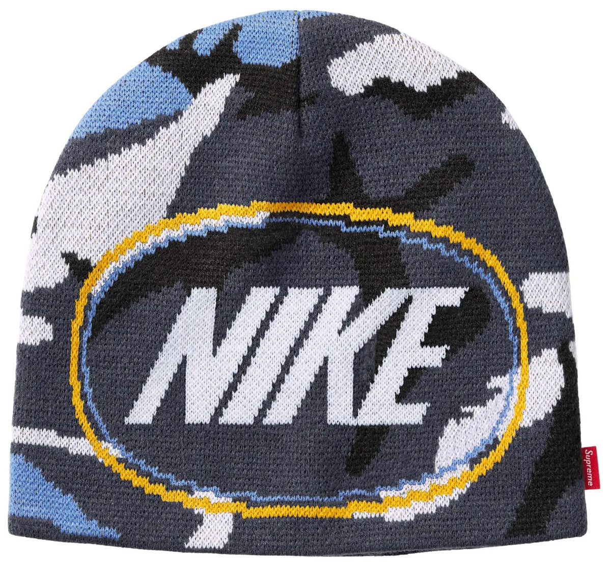 Supreme x Nike Oval Beanie 'Blue Camo'