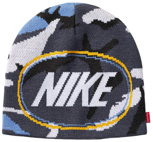 Supreme x Nike Oval Beanie 'Blue Camo'