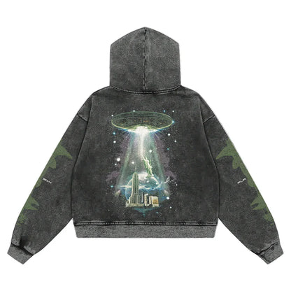 Floor 914 Alien Black Zip Up