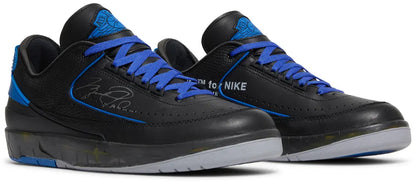 Jordan Retro 2 Low "Off-white Black Blue"