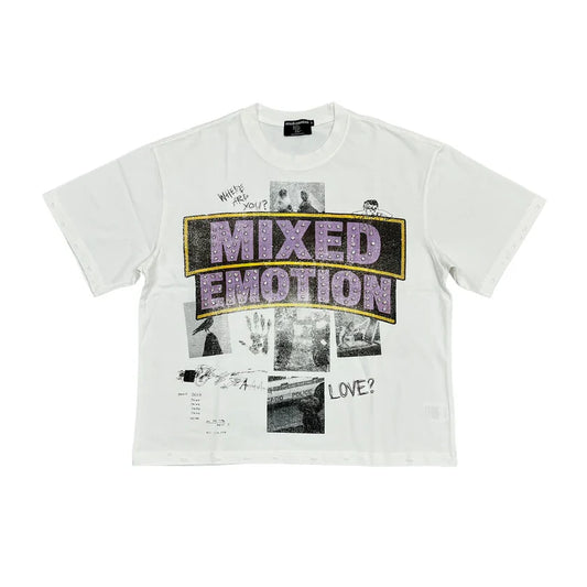 Mixed Emotion Lost Identity White Tee