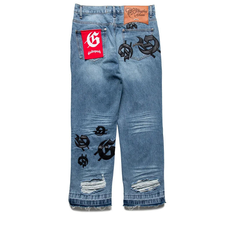 Godspeed New York Scattered GS Logo Denim