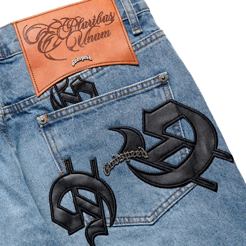 Godspeed New York Scattered GS Logo Denim
