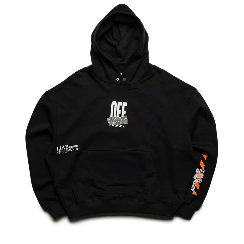 L/AB c/o Off-White Off Active Duct Tape Hoodie