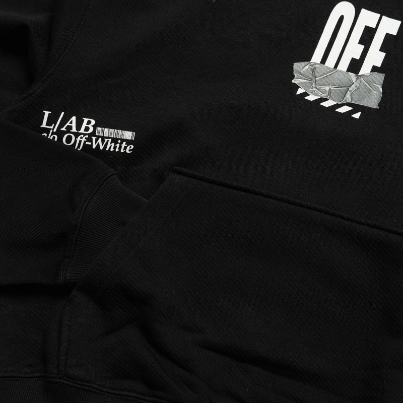 L/AB c/o Off-White Off Active Duct Tape Hoodie