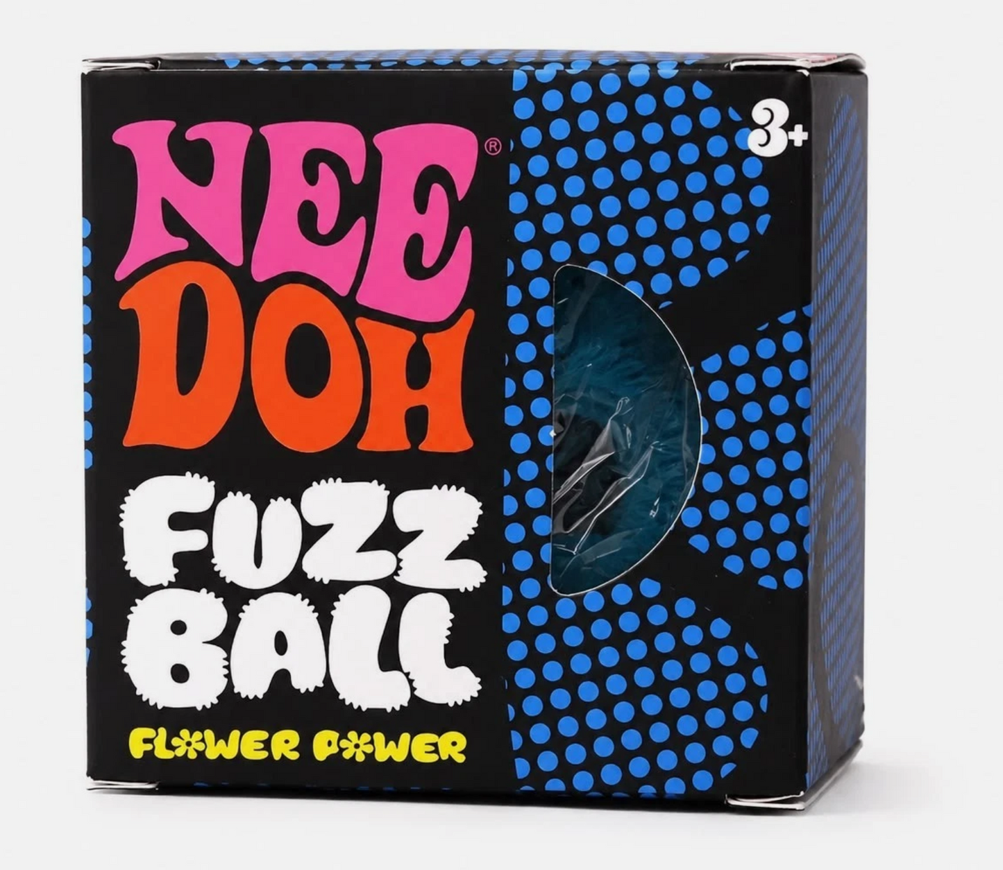 Viral Needoh Fuzz Ball Flower Power Non-Toxic Velvet Fuzzy Squishy, All 5 Colors
