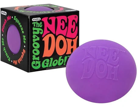 NeeDoh The Groovy Glob Pink Schylling Stress Ball Squishy Fidget Toy