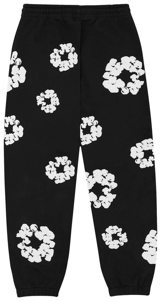Denim Tears The Cotton Wreath Sweatpants 'Black'