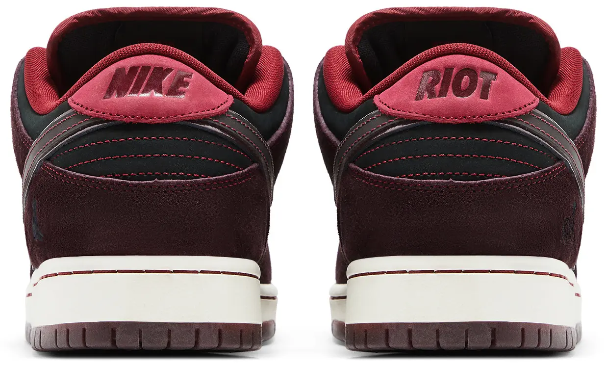 Nike Dunk Low Pro RIOT Skateshop x SB QS 'Mahogany Dark Beetroot'