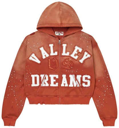 Vale Forever Classico Zip Up Hoodie 'Orange'