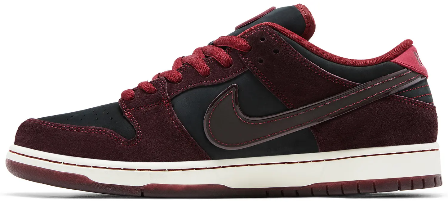 Nike Dunk Low Pro RIOT Skateshop x SB QS 'Mahogany Dark Beetroot'